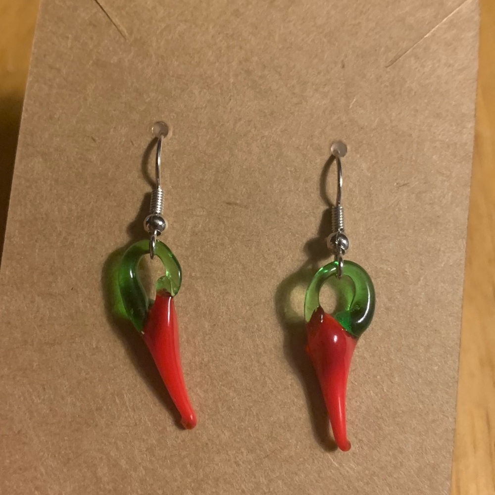 Chili pepper earrings
